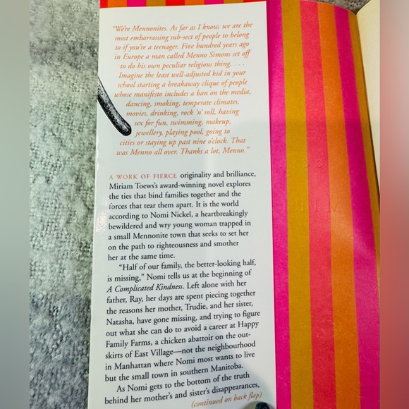 A Complicated Kindness by Miriam Toews Softcover - Picture 4 of 6